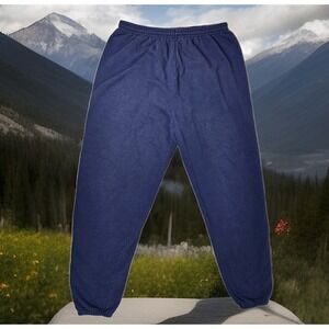 Cheetah Sweatpants Mens L Large Navy Blue Made‎ In USA Joggers